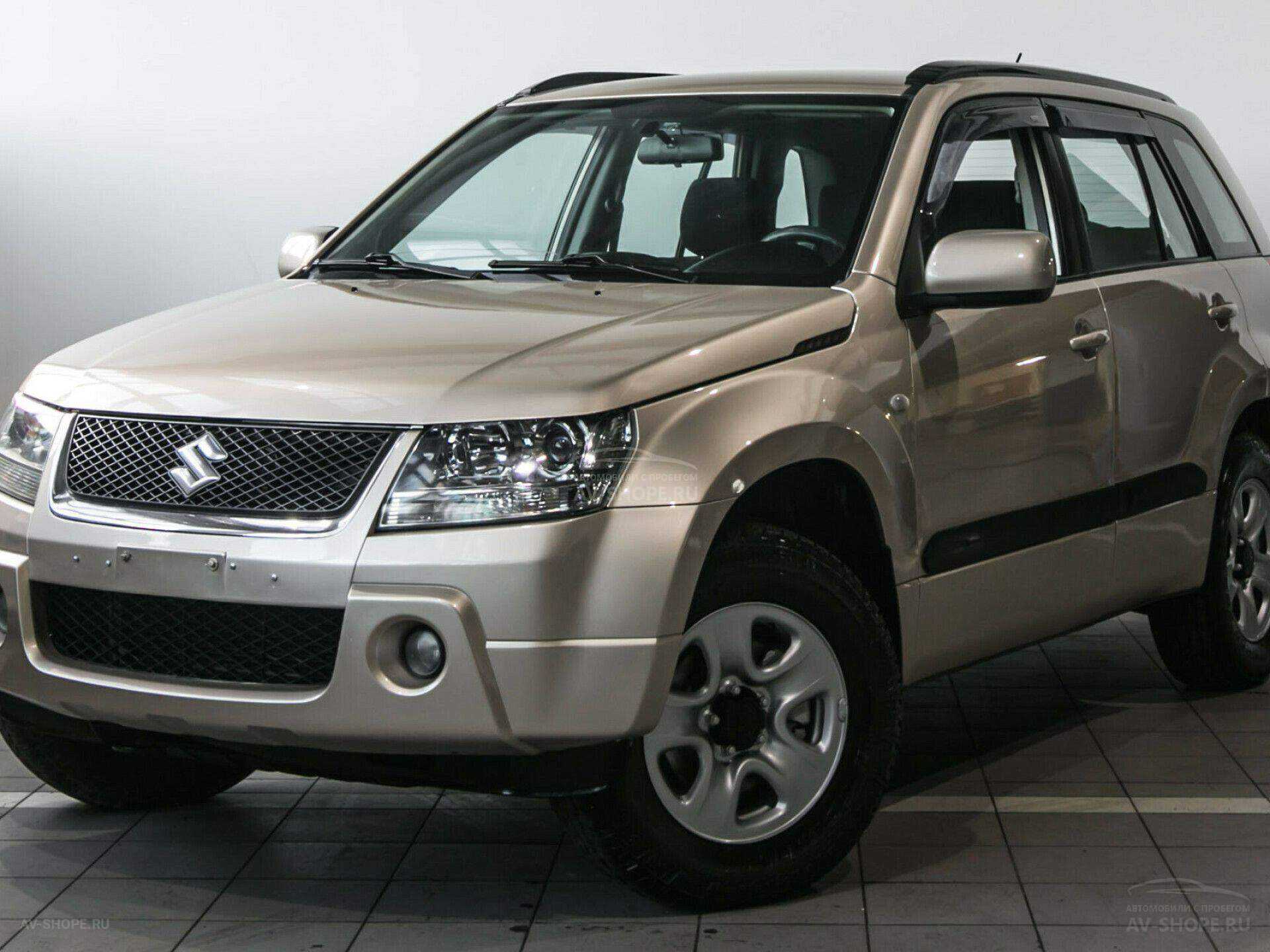 Купить Suzuki Grand Vitara 2.0i MT (140 л.с.) 2007 года, с пробегом в  кредит | Сузуки Grand Vitara 2.0i MT (140 л.с.), бежевый, 117 000 км за 459  000 руб. | Лот